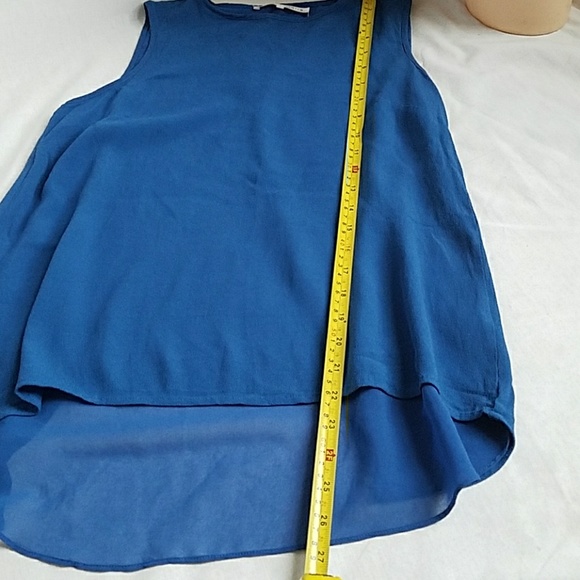 Violet + Claire Sleeveless Blue Hi Low Tank Small - Picture 7 of 7